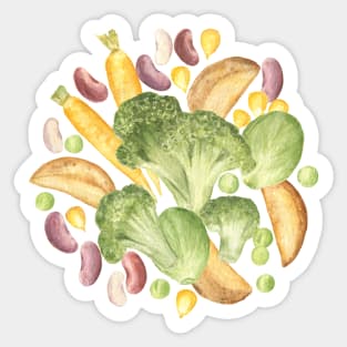 Vegetables composition Sticker